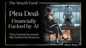 Plea Deal: Financially Fucked by AI - They fucked his mouth. She fucked his finances. { FinDom Short Story }