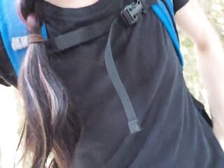 Hiking And Pissing Makes My Snatch Creamy