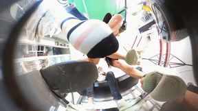 6K Male and female giants 5-person POV BAREFOOT CRUSH 360VR