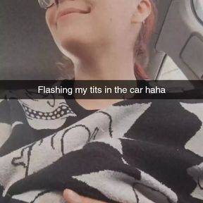 Snapchat hoe public Car masturbation