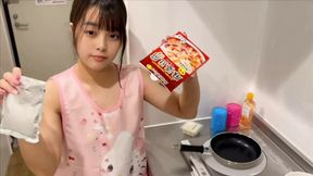 Intimate Kitchen Encounter: Co-Occurring Lovers Get Vaginally Shot While She Struggles with Her Naked Apron