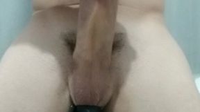 very horny, playing and jerking my cock