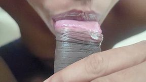 Legal-age Indian 18 teen 18+ Giving Blowjob Gets Cum In Mouth And Tits