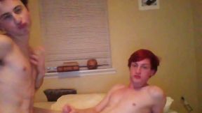 Two Young Twinks Sucking and Fucking