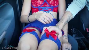 Driving My Stepdaughter to Her New Boyfriend! Innocent Teen Alone in the Car with Stepdad