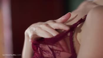 Leona Mia's Sultry Solo: Slow Strip and Pleasurable Masturbation