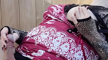 Rikki Ocean Lounges Outdoors and Milks Out Fresh Thick Sperm