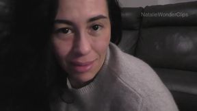 Under the cashmere blanket - stepdaddy snores while you put a big smile on stepmommy's face