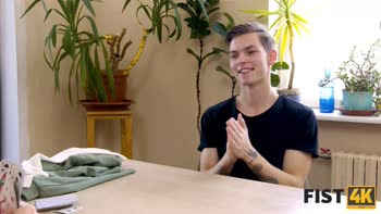 Tommy Gold's Kitchen Fisting Delight: Blonde Teen (18+)'s Fisted Passion