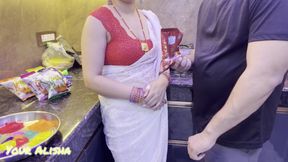 Holi with Bhabhi and Had a Great Time with Bhabhi All Night Long