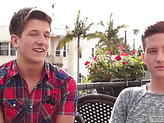 Hot twink bukkake and facial