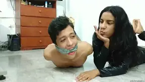 Play Bondage Games With Our Stepmom's Kinky Bondage Toys!