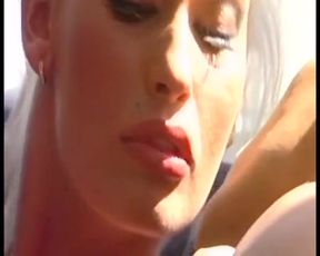 Brigitta Bui  cums with two cocks together