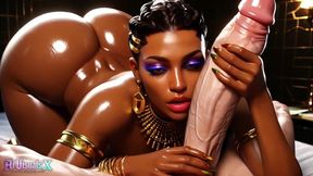 Beautiful EBONY Babes with BWC - Interracial Fantasy Edit (AI Generated)