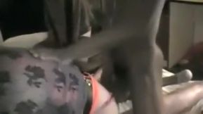 Two French Crossdressers Gangbanged