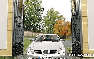 Belle Claire Takes a Creampie in a Mansion...
