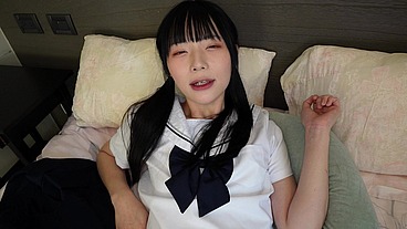 Innocent Asian Trans Student Junna Hung Gives Tutor Blowjob & Oily Footjob