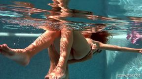 Olla Oglaebina &amp; Irina Russaka hot teens underwater