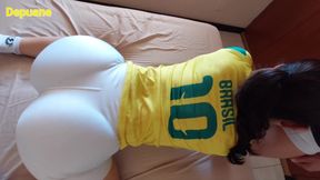 World Cup Neighbor POV Intense Doggystyle Grinding and Fast Penetration Until Messy Cumshot on Ass