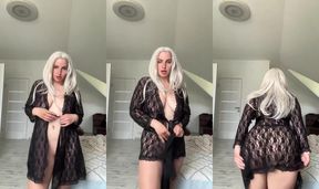 Big tits squeezed tight while looking straight at you