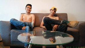 Cute Twink Boys Damian & Phill Having Lots Of Tickling Fun Together: In This Video Phill Tickles The Ticklish Soles Of His Best Friend Damian - Prepare For Cute & Ticklish Reactions.