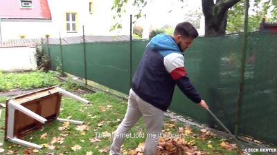 Horny bloke and his neighbor are riding each other's prick