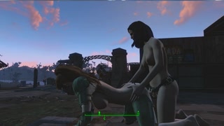 Piper fucks me with a strapon in front of everyone | Fallout 4 Sex Mod