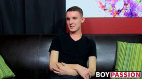 Young Miccah Cowell fucks dildo in masturbation solo