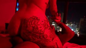 Hot tattoed alt girl and big black cock