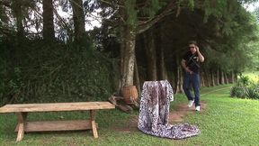 Outdoor gay jerking
