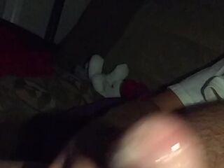 Late night masturbating and jizz flow...