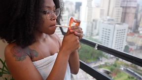 i can t resist my wife when she s half-naked and smoking so i cum twice - tiv models fetishes brazil