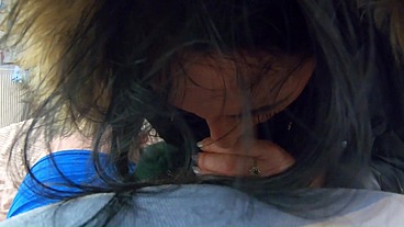 MilfyCalla- Deep blow-job while wearing fur Hooded Puffer Jackets