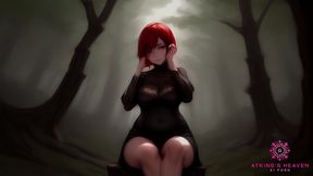 the crimson vampire s forest seduction - [ai porn]