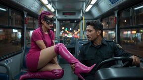 la enmascarada tetona y golfa le encanta hacerse la villana y mamar vergas (ia)