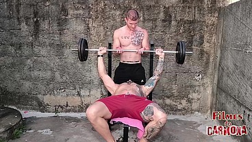 treino com Allan Guerra termina em uma brotheragem gostosa