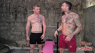 treino com Allan Guerra termina em uma brotheragem gostosa