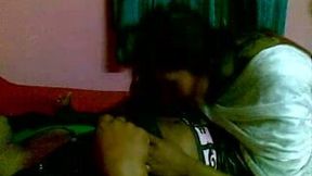 Cute dark skin Bangla blowing cock of her boyfriend