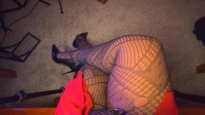 POV Femdom Shiny Black High Heel Dangling Tease