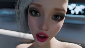 Sexual nymph's cartoon movie