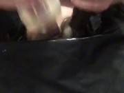 Went from stroking a BBC Dildo, to dbl barrel fleshlight, to riding it in my ass