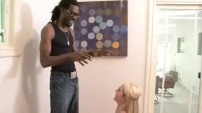 Interracial sex with Ashley Stone a slut gets her pussy