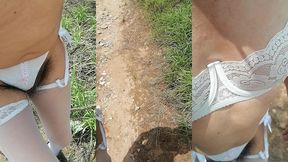 mart en el monte de puta exhibiendose como putona a los traileros