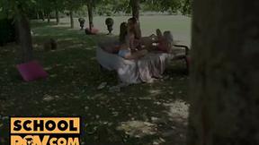 ”itsPOV: Teen sluts Tiffany Tatum, Mona Blue & Marilyn Sugar in foursome”