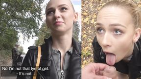 ”Amateur Czech babe do it fast to catch the bus”