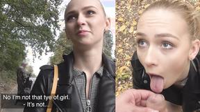 ”Amateur Czech babe do it fast to catch the bus”