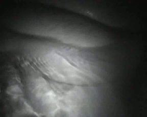 Jerking off with the lights off in the bathroom