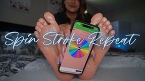 “Spin Stroke Repeat” [OILY FEET + JOI]
