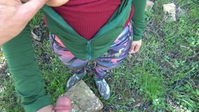 Oh My God! This Perverted American MILF Let Me Cum in Her Panties!