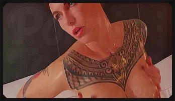 Tattooed MILF Parker Skyes Solo Oil Masturbation